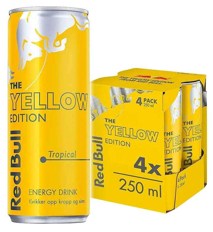 Red Bull Yellow Edition 250mlx4 boks