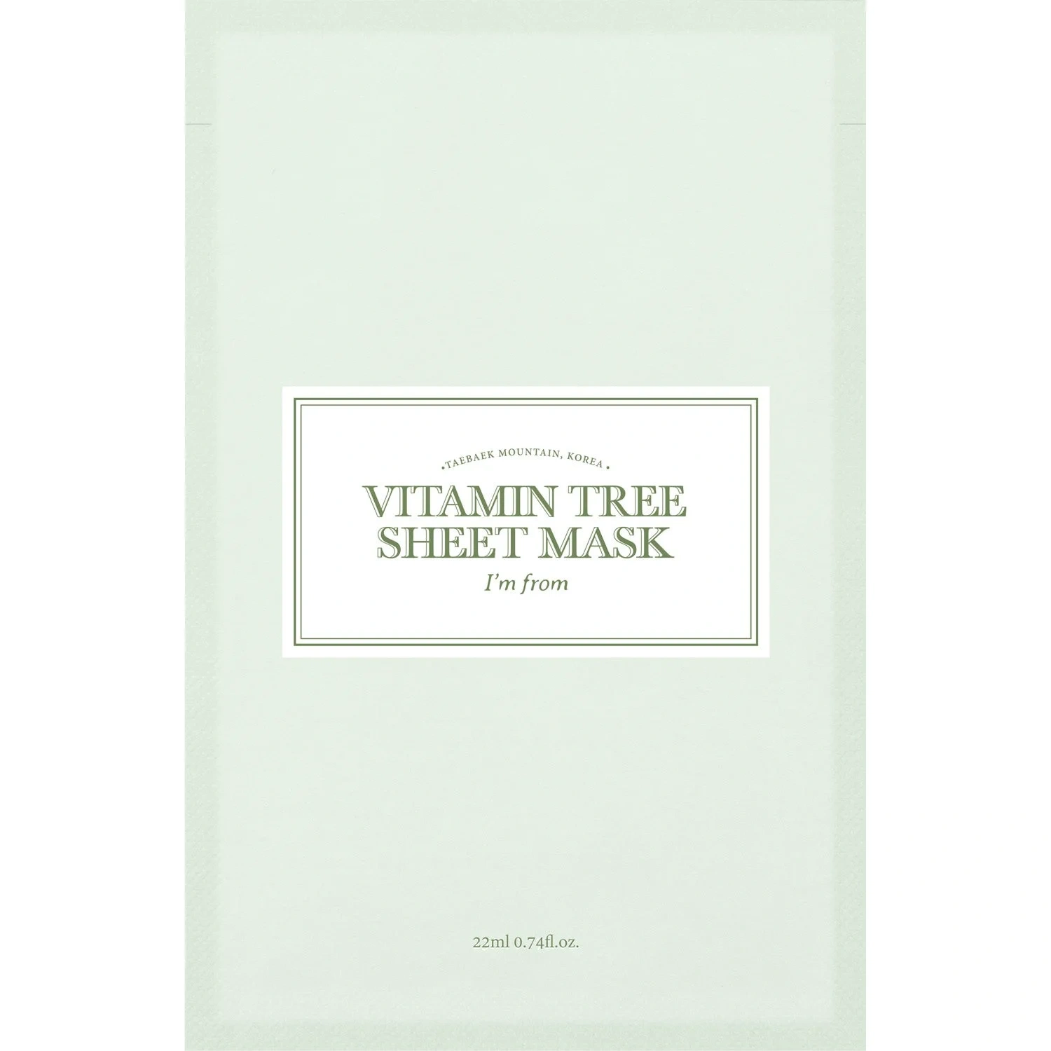 I'm from Vitamin Tree Sheet Mask