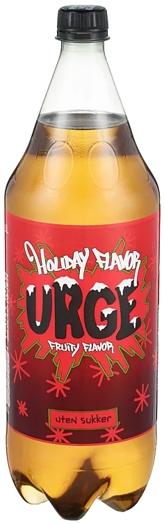 Urge u/Sukker Holiday Flavor 1,5l flaske