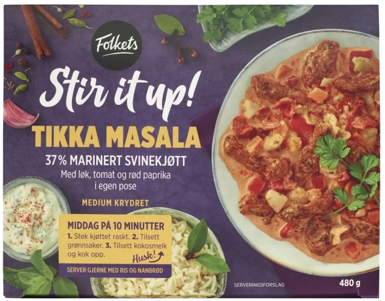 Stir It Up Svin Tikka Masala 480g Folkets