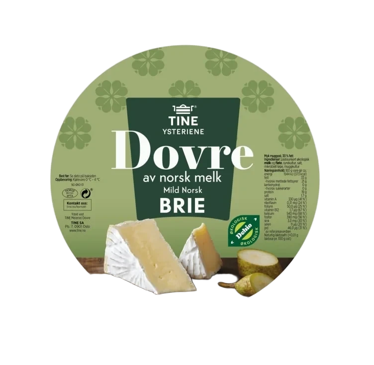 Brie Økologisk 2kg Dovre Ysteri