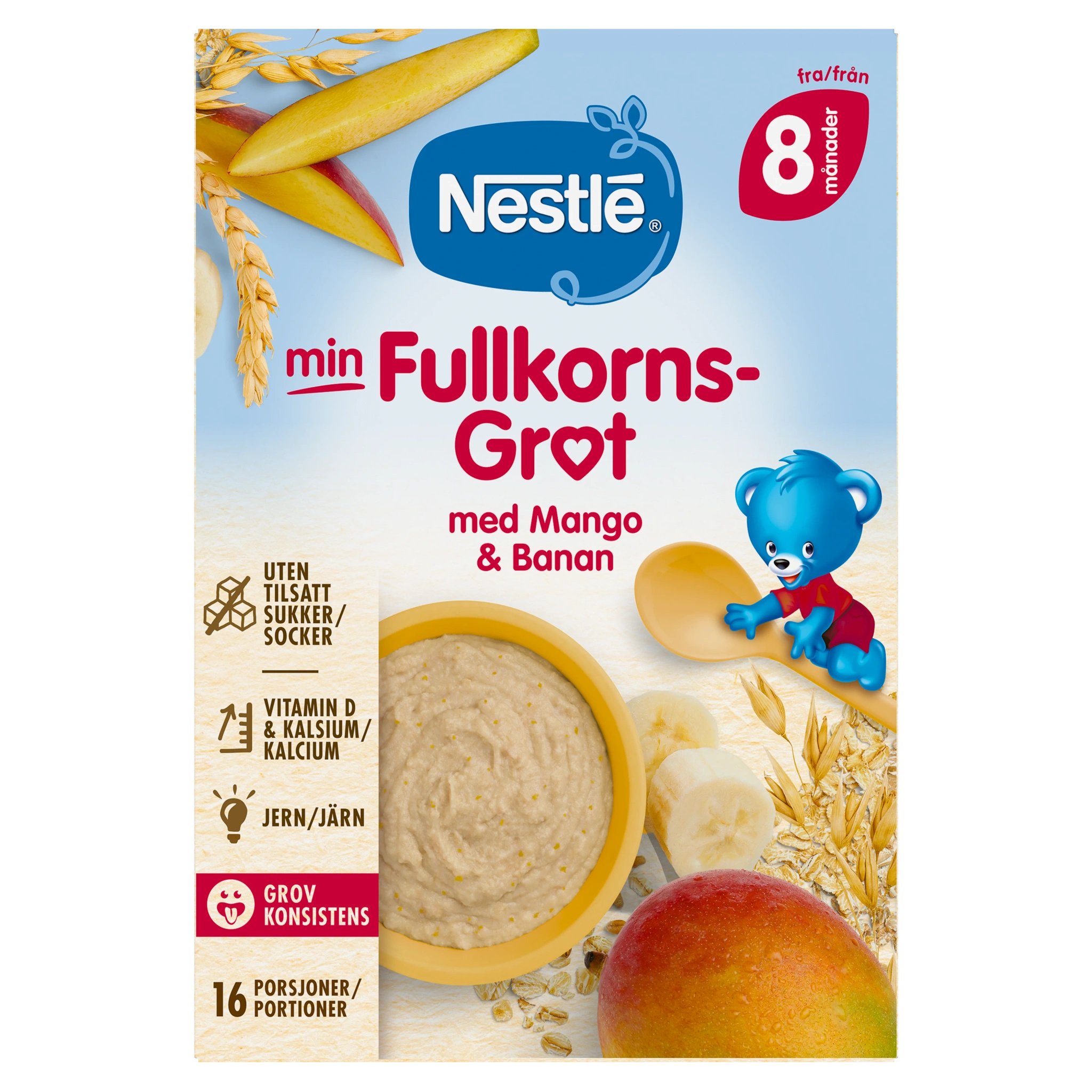 Min Fullkornsgröt med Mango/Banan