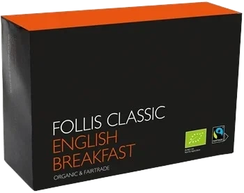 English Breakfast, Økologisk & Fairtrade, 100 stk, Follis Classic