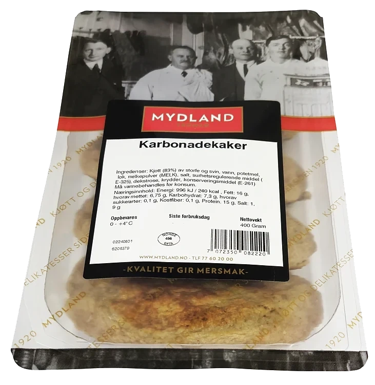 Karbonadekaker  400g