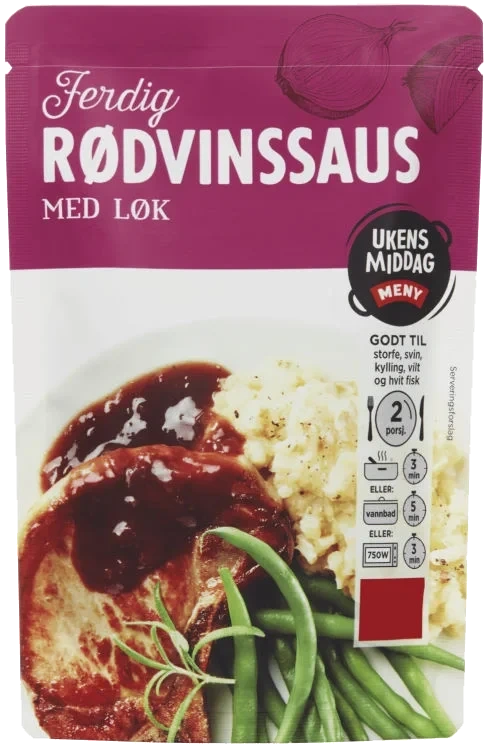 Rødvinsaus m/Sjaløttløk 1,5dl Meny