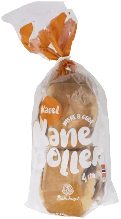 Kanelboller 4stk 340g Bakehuset