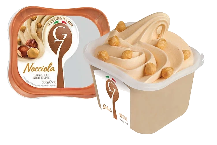 Nocciola 1l G7 Ekte Italiensk Iskrem