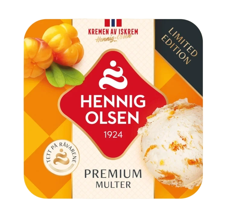 Premium Fløteis Multe 0,8l Hennig-Olsen