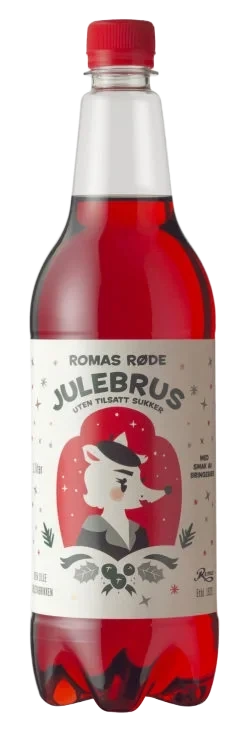 Roma Julebrus Rød uten Sukker 1l