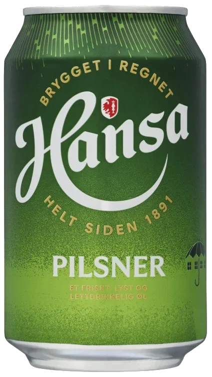 Hansa Pilsner 0,33l boks
