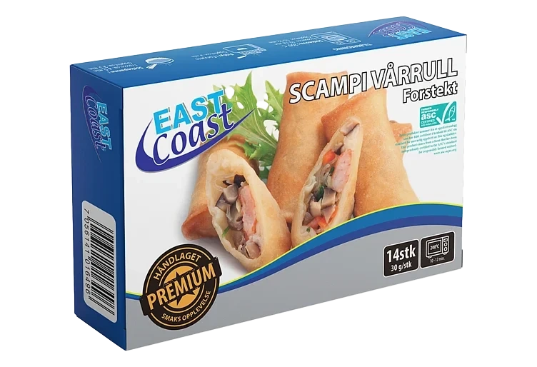 Scampi Vårrull Forstekt 30g X 14pcs 35% Shrimp