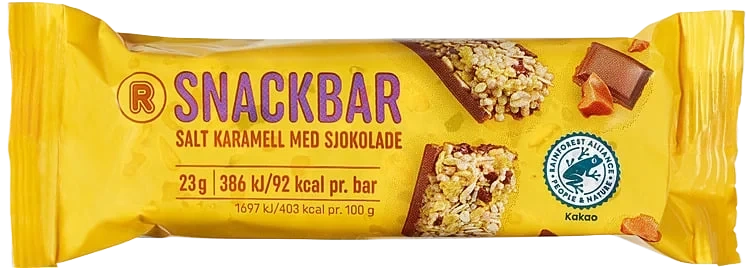 R Snackbar m/karamell 6x23g