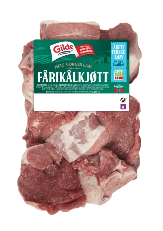 Lam Fårikålkjøtt 1kg Pk