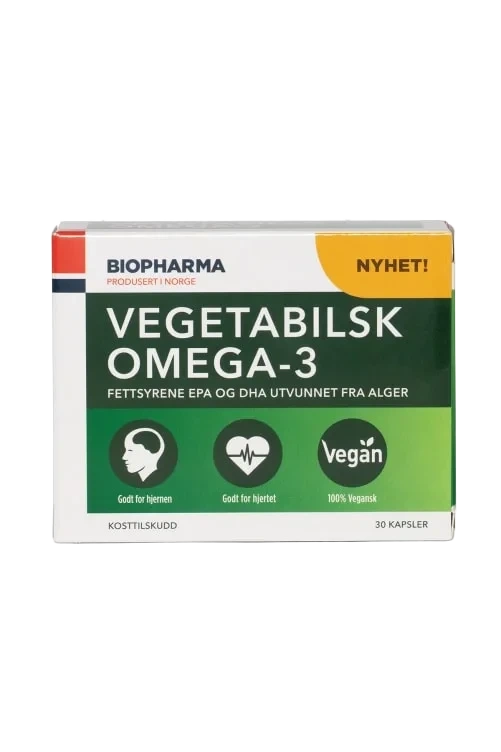 Omega3 Vegetabilsk 30stk Biopharma