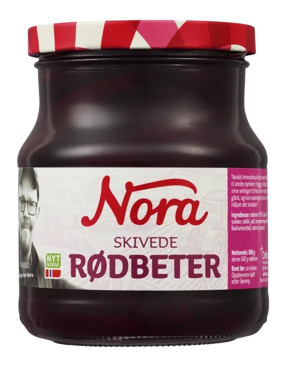 Rødbeter Skivede 580g Nora