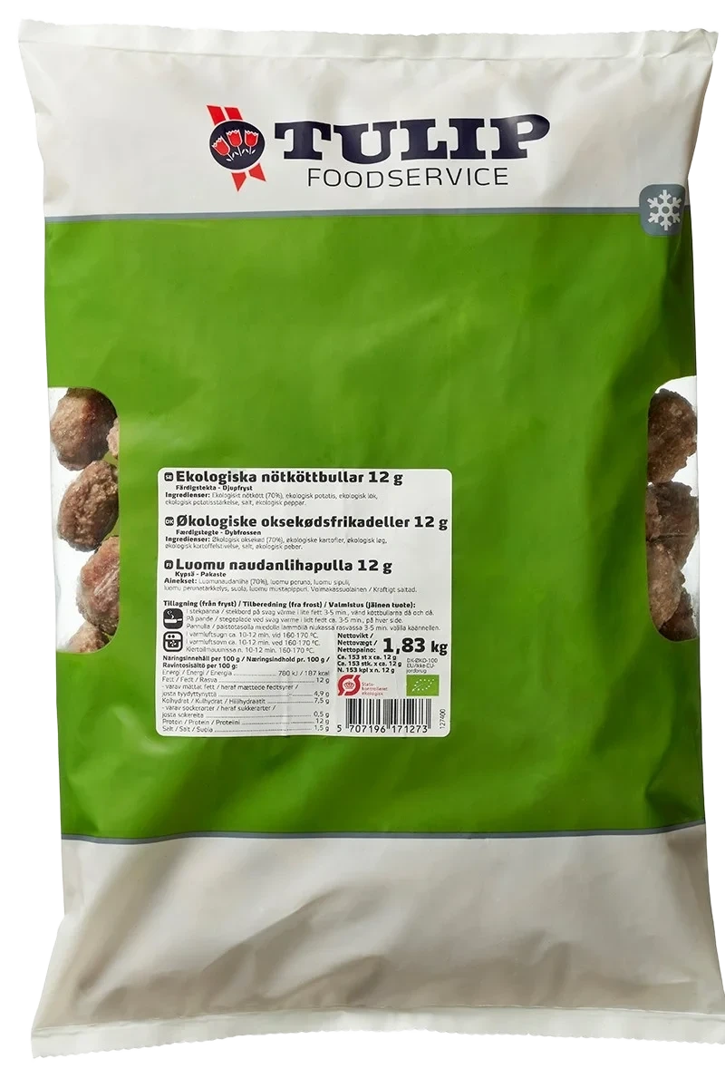 Nötköttbulle ekologisk 12g