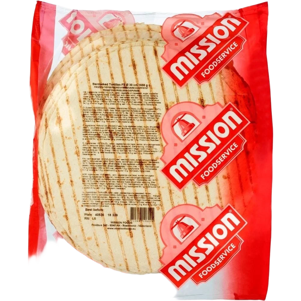 Mission Tortilla Wrap Grillmerket Frys 8x18stk 30cm