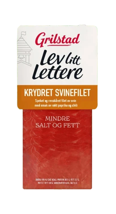 Svinefilet Speket Urtemarinert 80g Grilstad