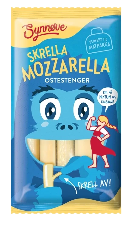 Mozzarella skrella ostestenger  100g