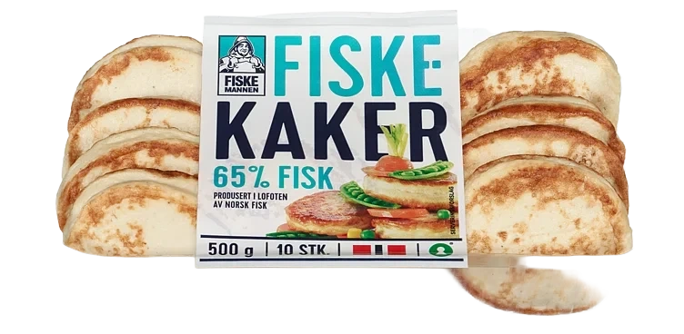 Fiskekaker 65% 500g Fiskemannen
