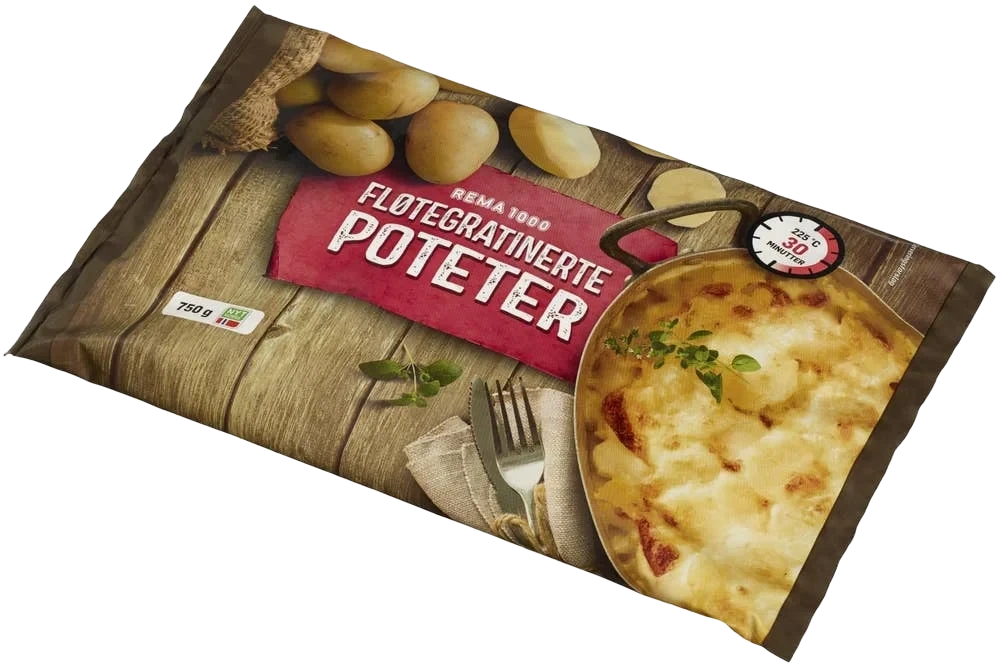 Fløtegratinerte Poteter 750 g