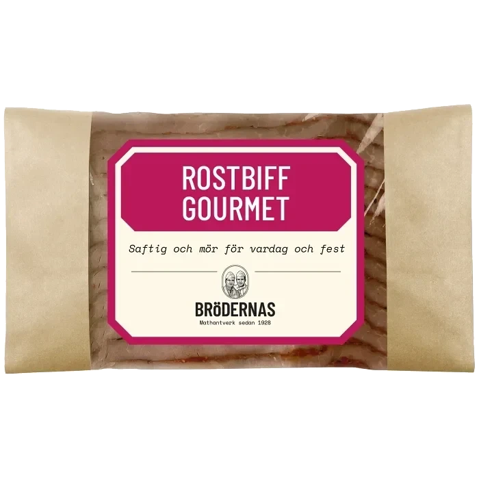 Rostbiff Gourmet skivad 100g Brödernas
