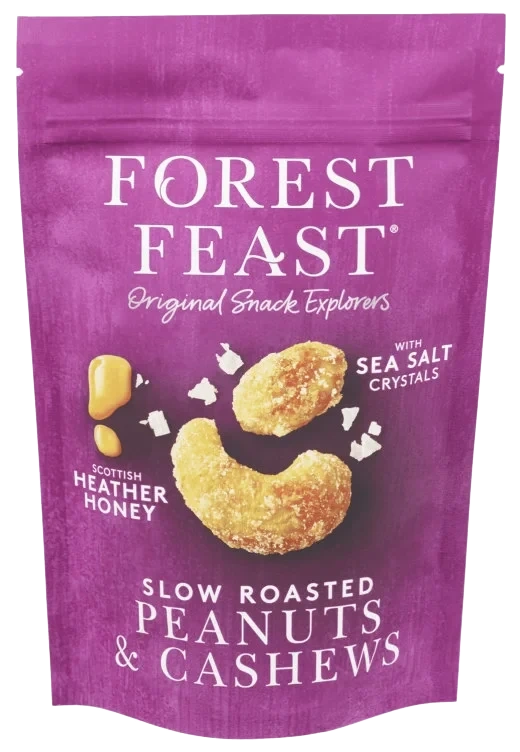Peanuts&Cashews Honey Roast 120g Forest Feast