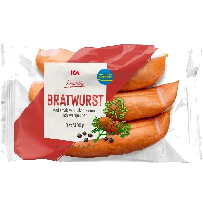 Bratwurst 300g ICA