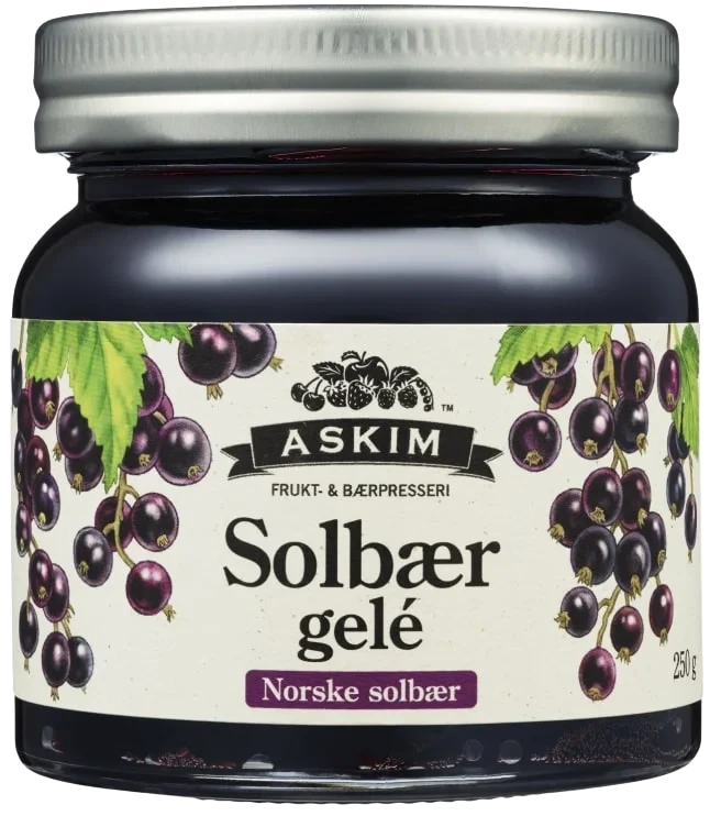 Solbærgelé 250g Askim Frukt og Bærpresseri