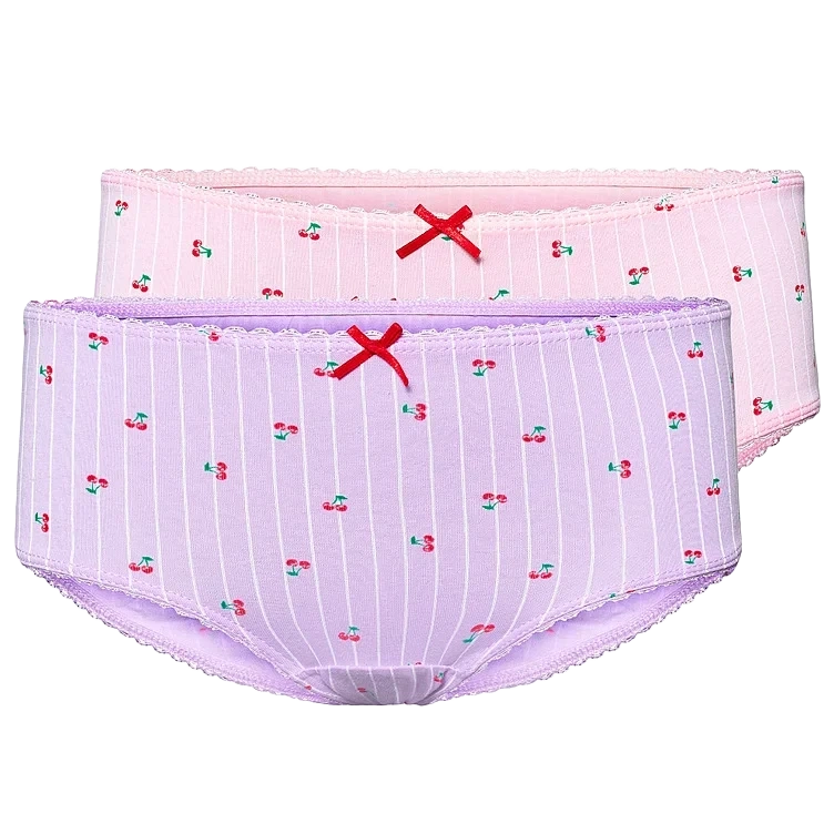 Cotton Brief Kids Girl Lilac/Pink 122-128