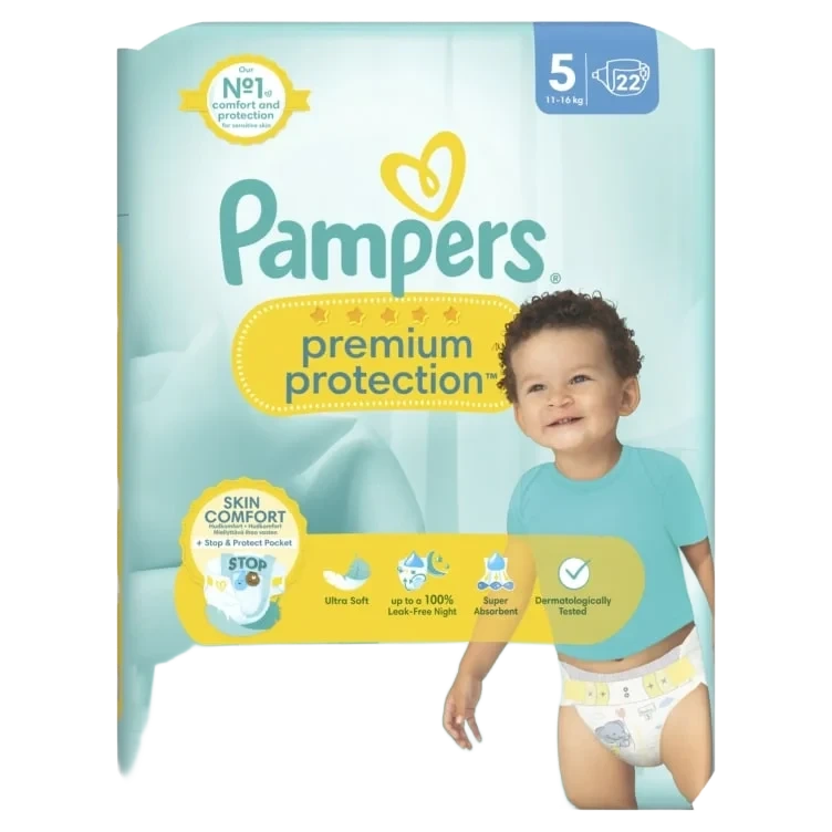 Bleier Prem Prot S6 13-18kg 19st Pampers