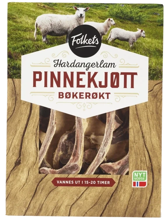 Pinnekjøtt Røkt Hardangerlam Ca1,3kg Folkets