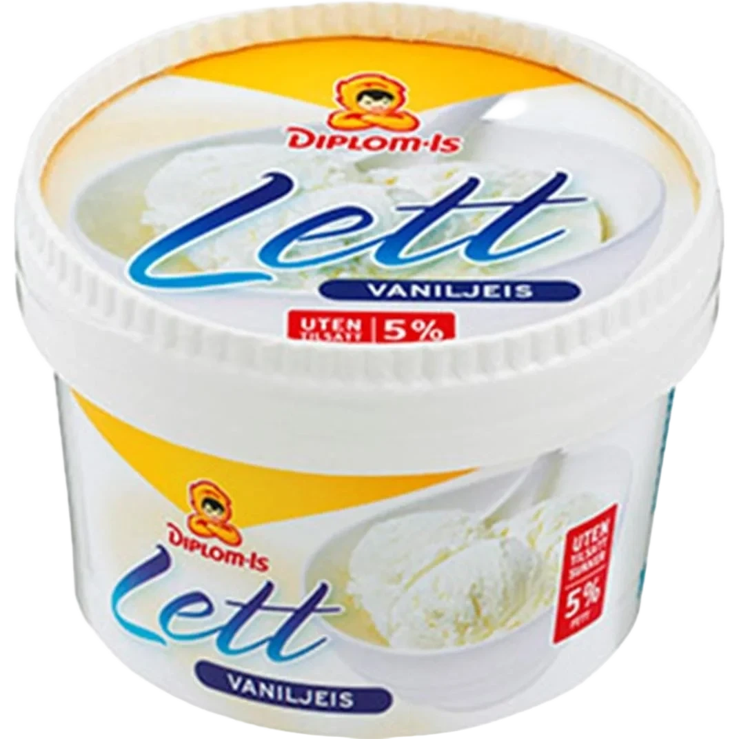 Lett-is Vanilje 120ml Diplom-is