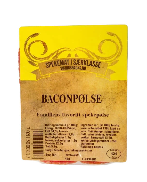 VIKINGSNACKS   45g Norske Mat Tradisjoner 45g