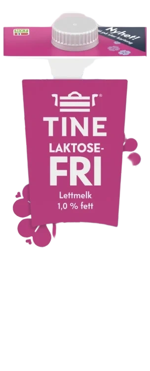 Tine Lettmelk 1% Laktosefri 1,75l