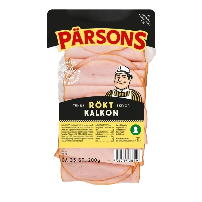 Kalkon Rökt Tunna Skivor 200g Pärsons