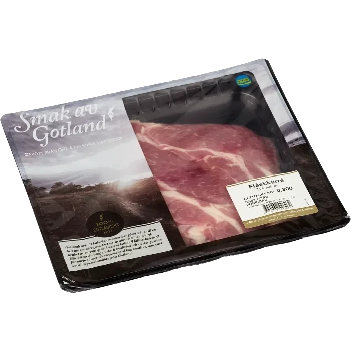 Fläskkarré skivad 300g Smak av Gotland