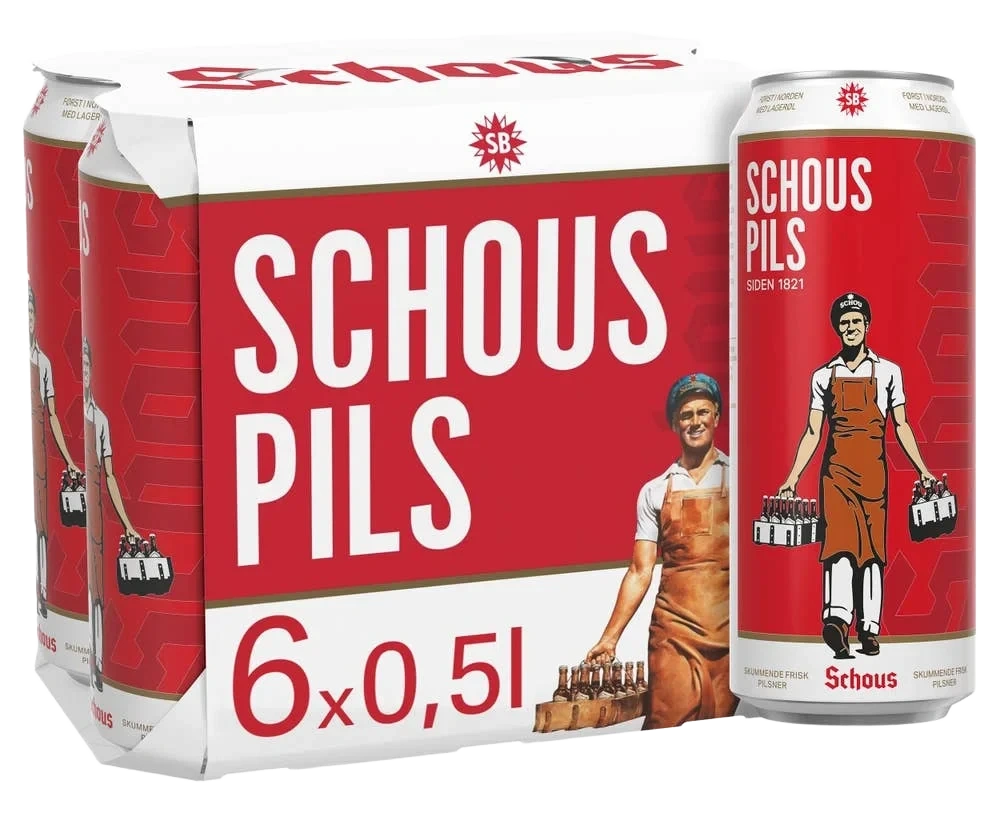 Schous Pilsner 0,5lx6 Bx