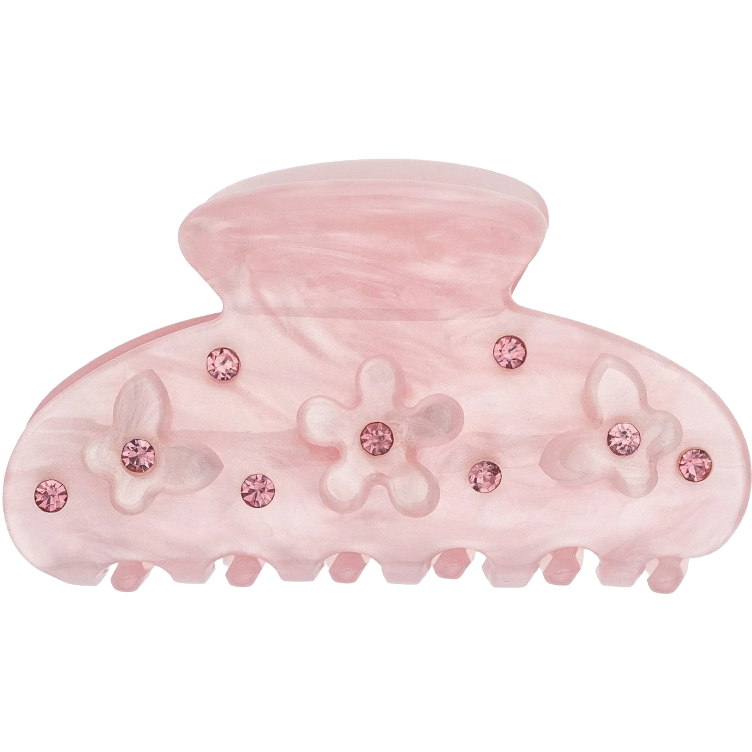 Dark Flower & Butterfly Hair Claw Small