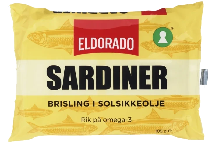 Sardiner Brisling i Olje 105g Eldorado