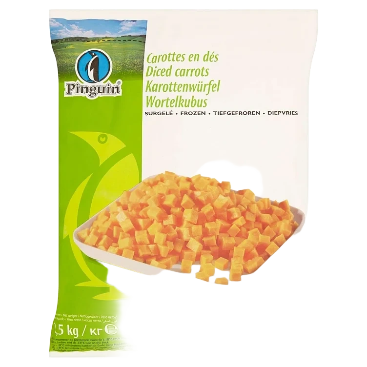 Gulrøtter, ternet 4x2,5kg t kg