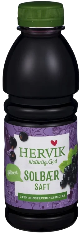 Hervik Ufiltrert Solbærsaft 0.5l