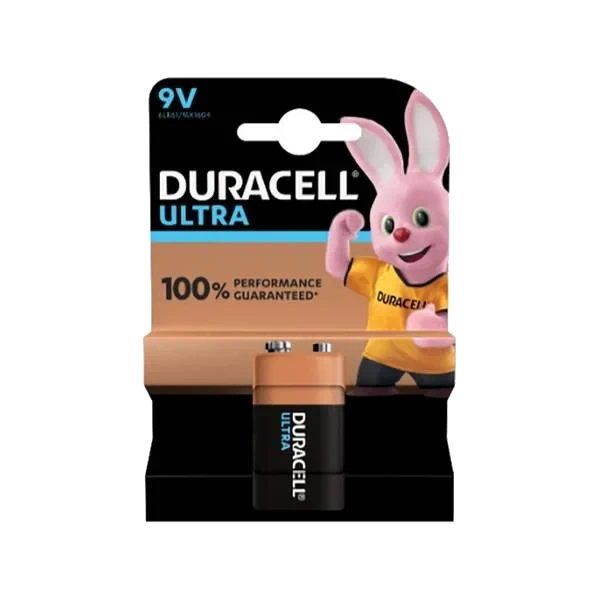 9V Duracell Ultra Alkalisk 1-pakning
