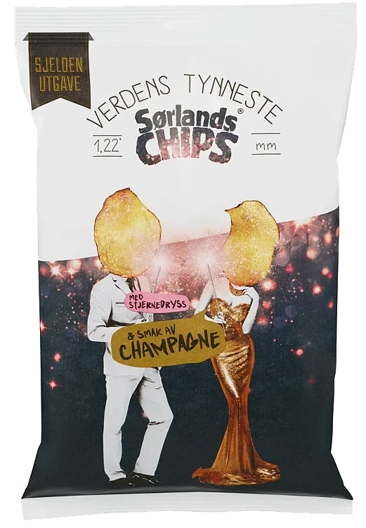 Sørlandschips Sprudlende Champagne 200g