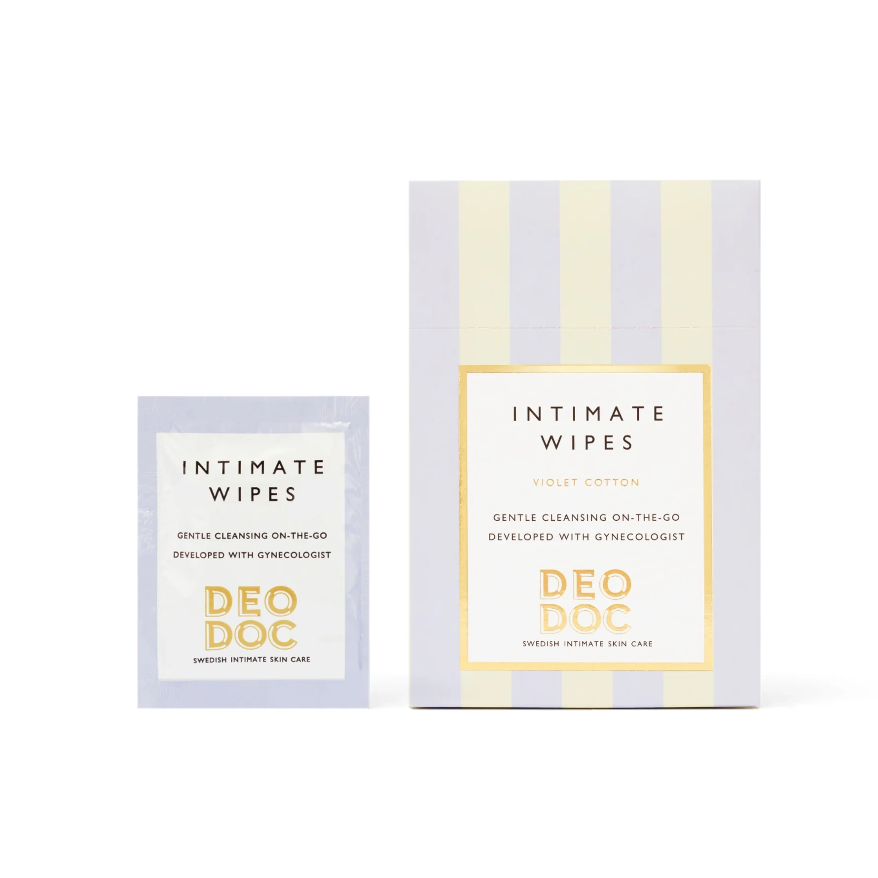 DeoDoc Intimate Wipes Violet Cotton 10 pcs
