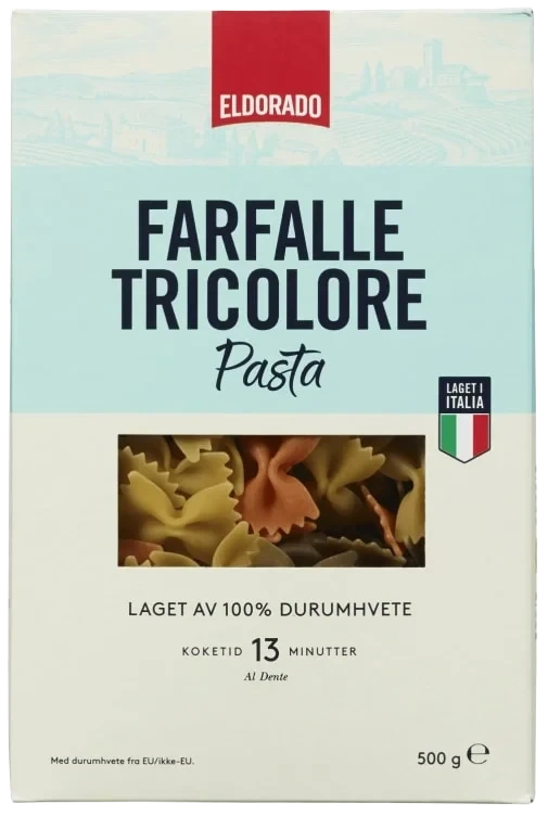 Farfalle Tricolore 500g Eldorado