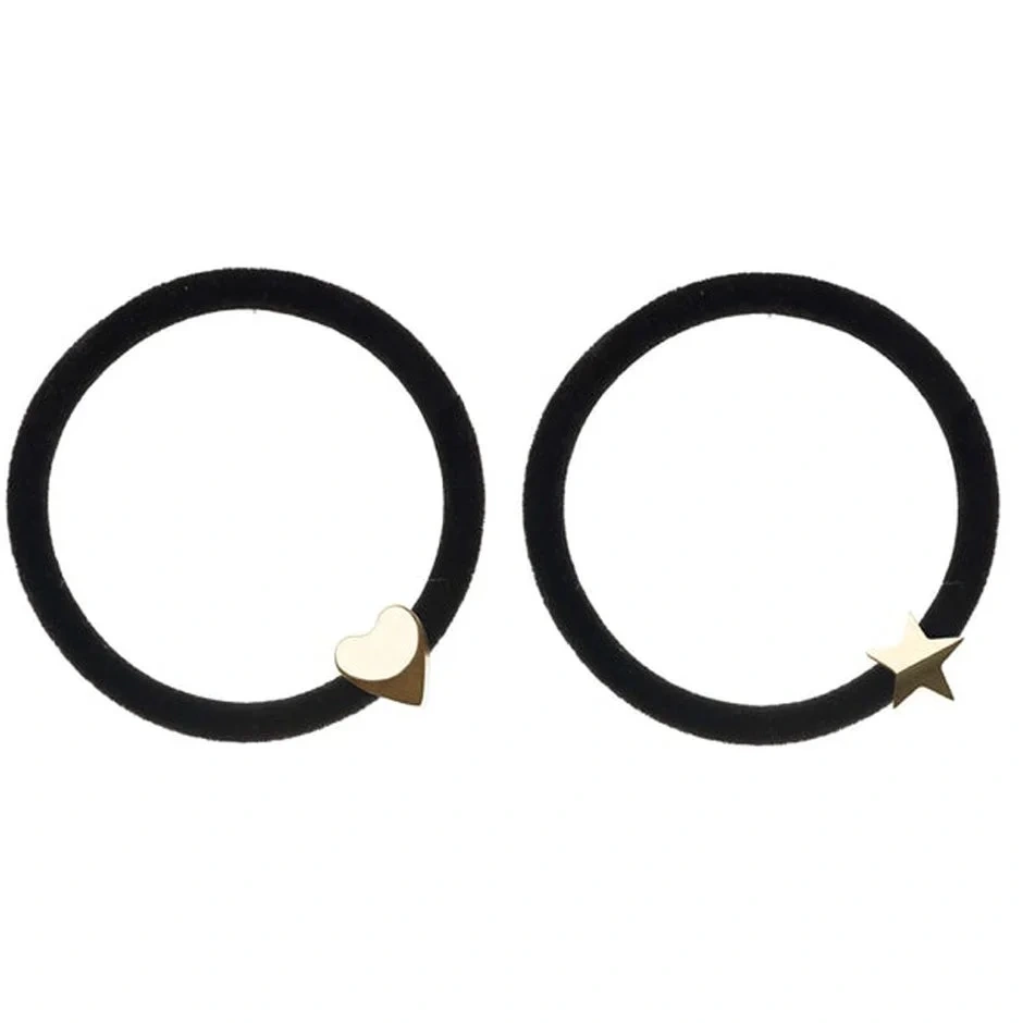 Dark 2 Pk Velvet Hair Tie