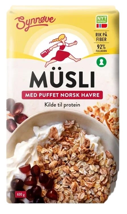 Musli Puffet Havre 630g Synnøve