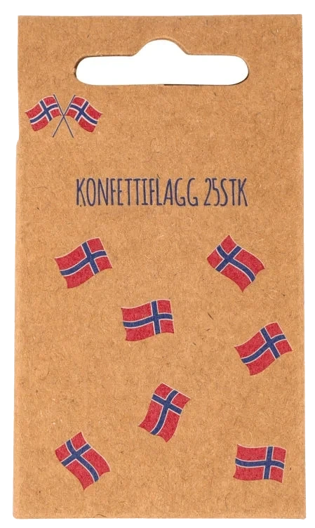 Konfettiflagg 17.Mai 25stk
