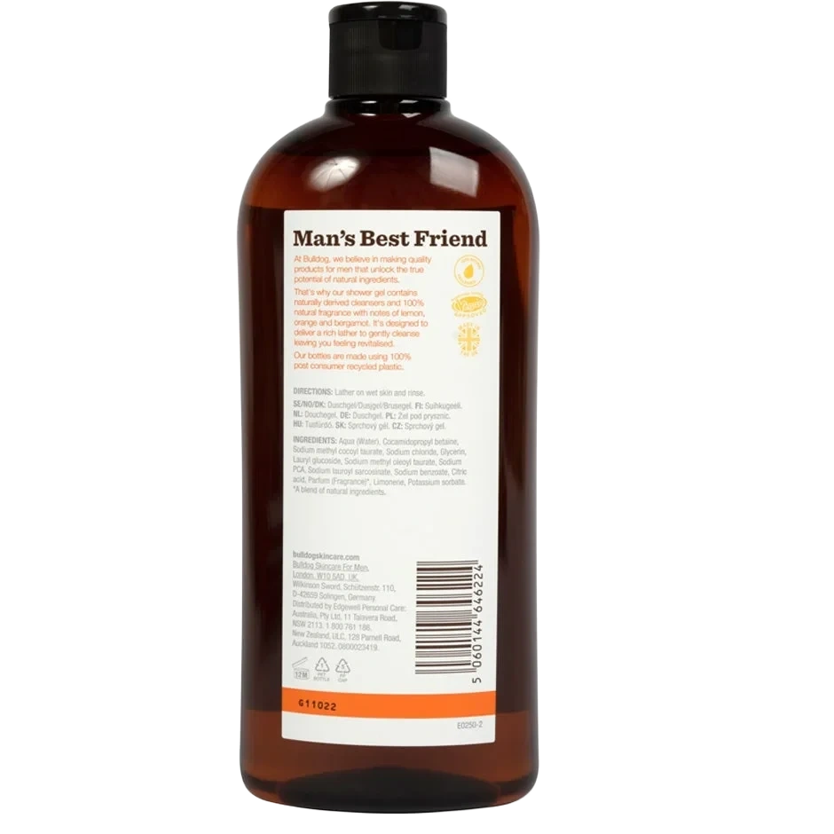 Bulldog Lemon & Bergamot Shower Gel 500 ml